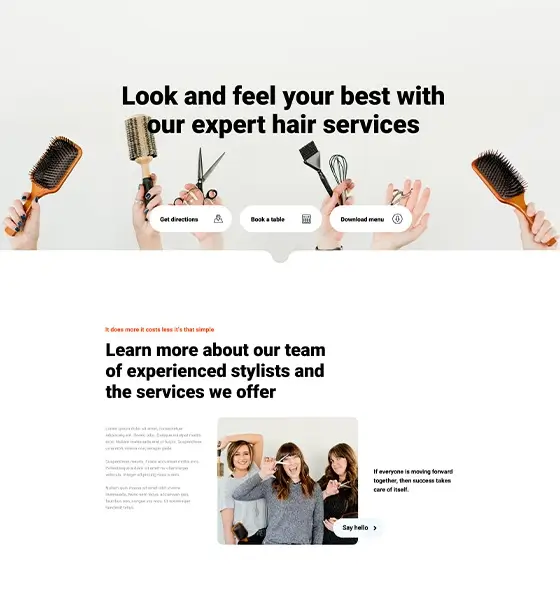 Hair Dresser Page HRDP-PRO-02