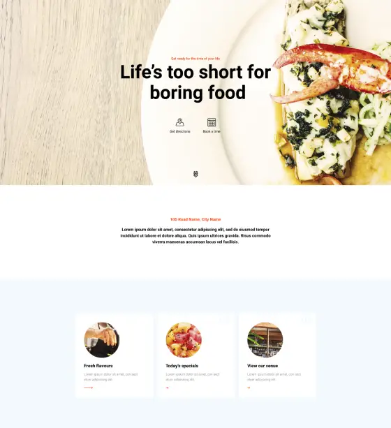 Restaurant Page – RTP-PRO-01