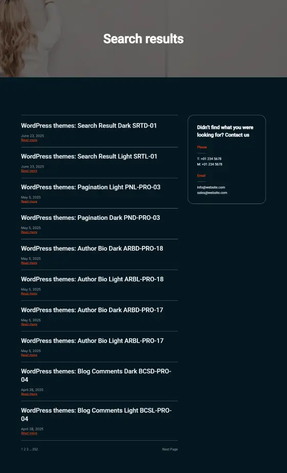 Search Result Dark SRTD-01