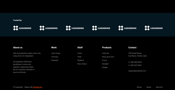 Pure Footer Dark PFD-PRO-31