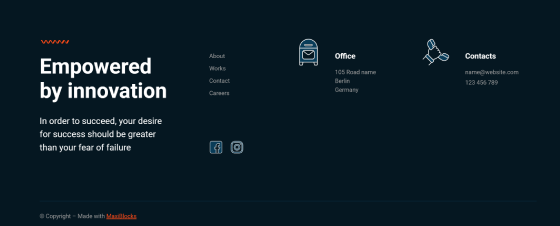 Pure Footer Dark PFD-PRO-51