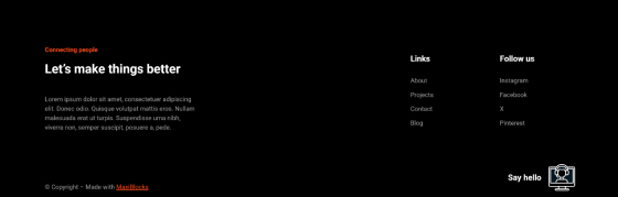 Pure Footer Dark PFD-PRO-71