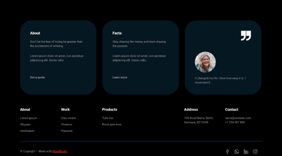 Pure Footer Dark PFD-PRO-84