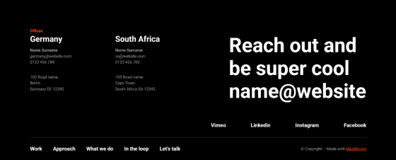 Pure Footer Dark PFD-PRO-90