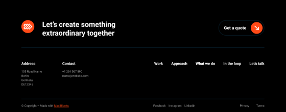 Pure Footer Dark PFD-PRO-94